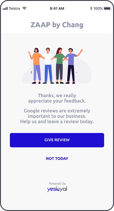 Give review step